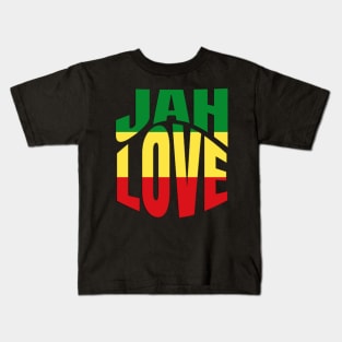 Jah Love Rasta Lion Reggae Rastafari Kids T-Shirt